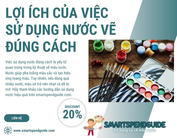 Giới Thiệu BỘ DỤNG CỤ VẼ MÀU NƯỚC SMARTSPENDGUIDE